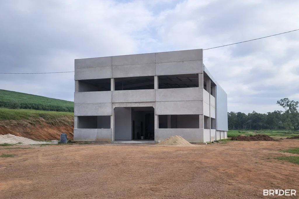 Galpão pré-moldado agrícola em Pelotas - Bruder Pré-moldados