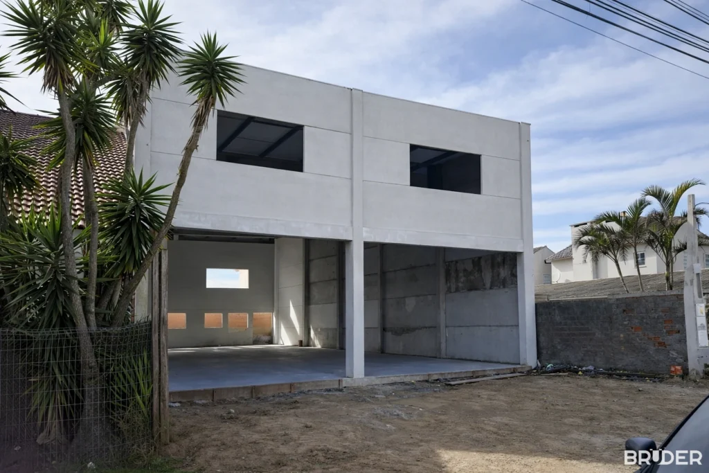 Estrutura pré-moldada comercial em Rio Grande- Bruder Pré Moldados