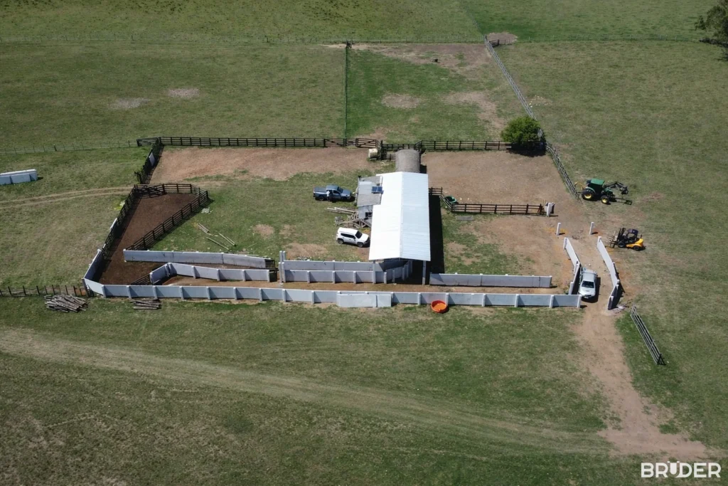 Estrutura pré-moldada agropecuária em Jaguarão - Bruder Pré-moldados