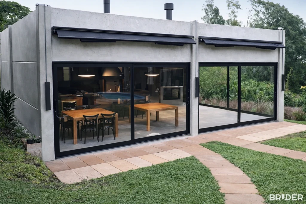 Estrutura pré-moldada residencial em Morro Redondo - Bruder Pré Moldados