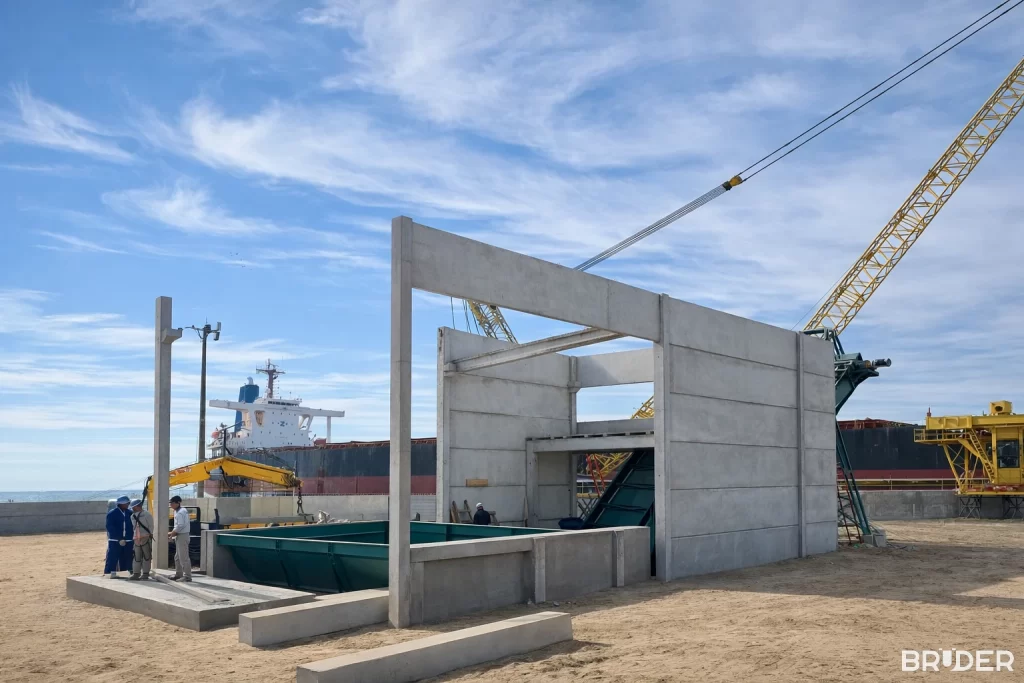Estrutura pré-moldada industrial em Rio Grande - Bruder Pré-moldados