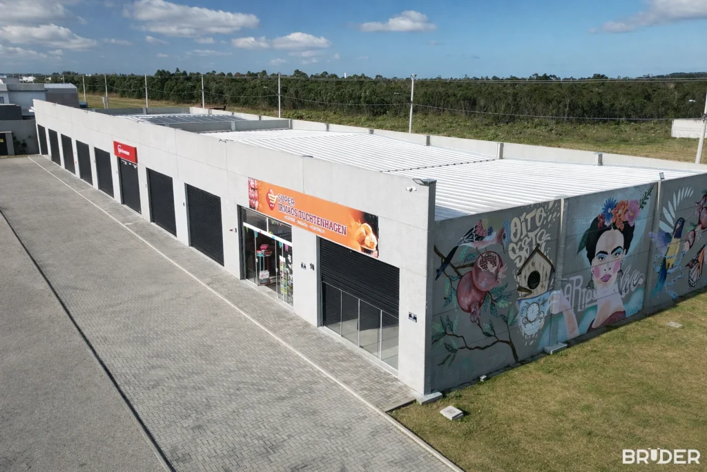 Complexo pré-moldado comercial em Pelotas - Bruder Pré Moldados