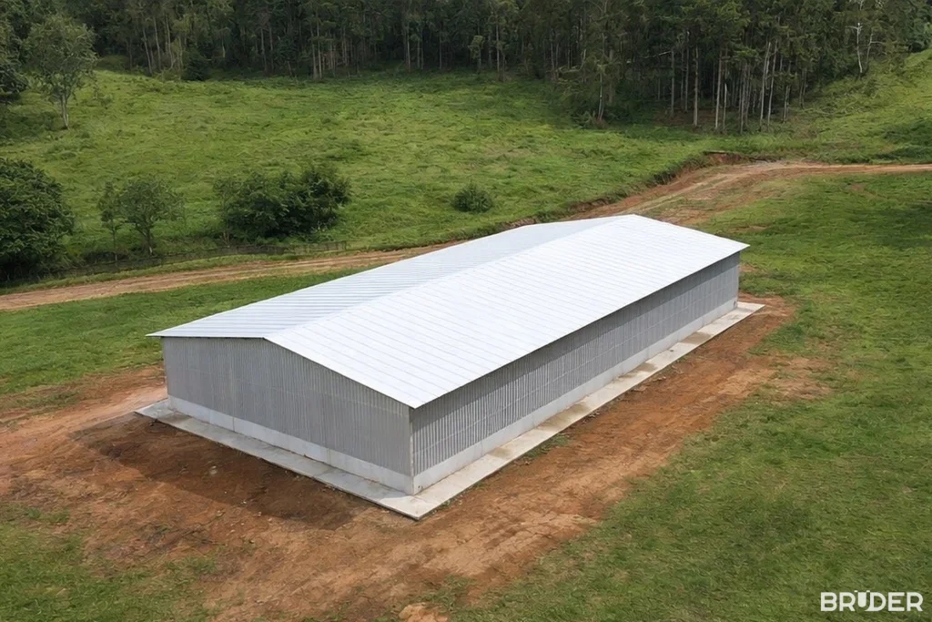 Galpão pré-moldado agrícola em Bagé - Bruder Pré-moldados