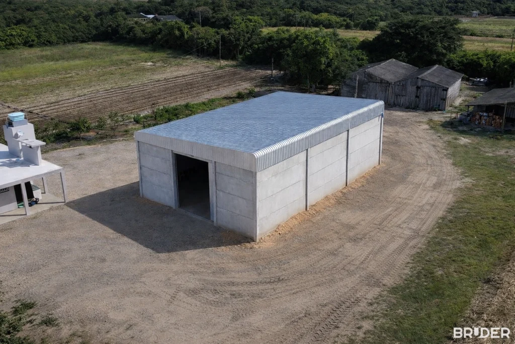 Galpão pré-moldado agrícola em Rio Grande - Bruder Pré-moldados