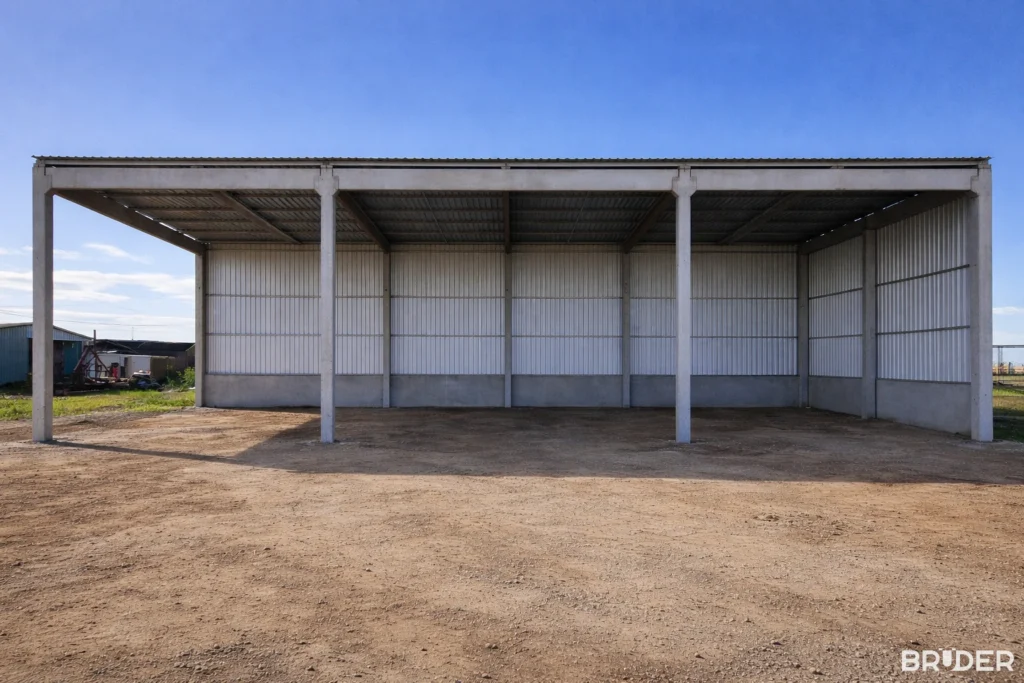 Galpão pré-moldado agrícola em Santa Vitória do Palmar - Bruder Pré-moldados