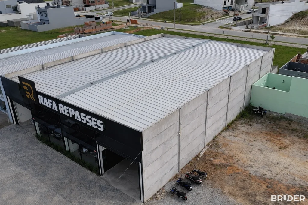 Galpão pré-moldado comercial em Pelotas - Bruder Pré Moldados