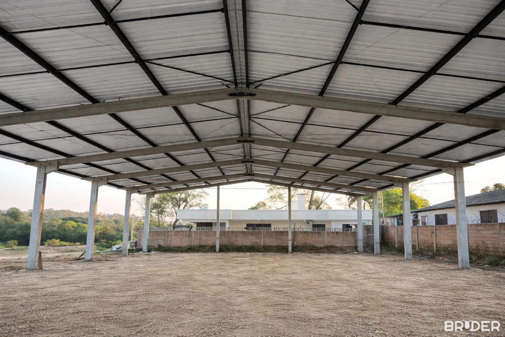 Galpão pré-moldado comercial em Pelotas - Bruder Pré Moldados