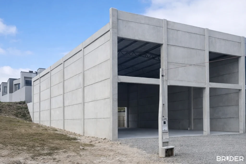 Galpão pré-moldado comercial em Pelotas - Bruder Pré Moldados