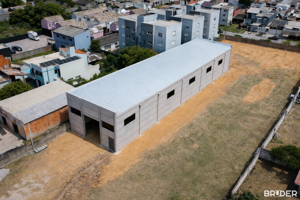 Galpão pré-moldado comercial em Rio Grande - Bruder Pré Moldados