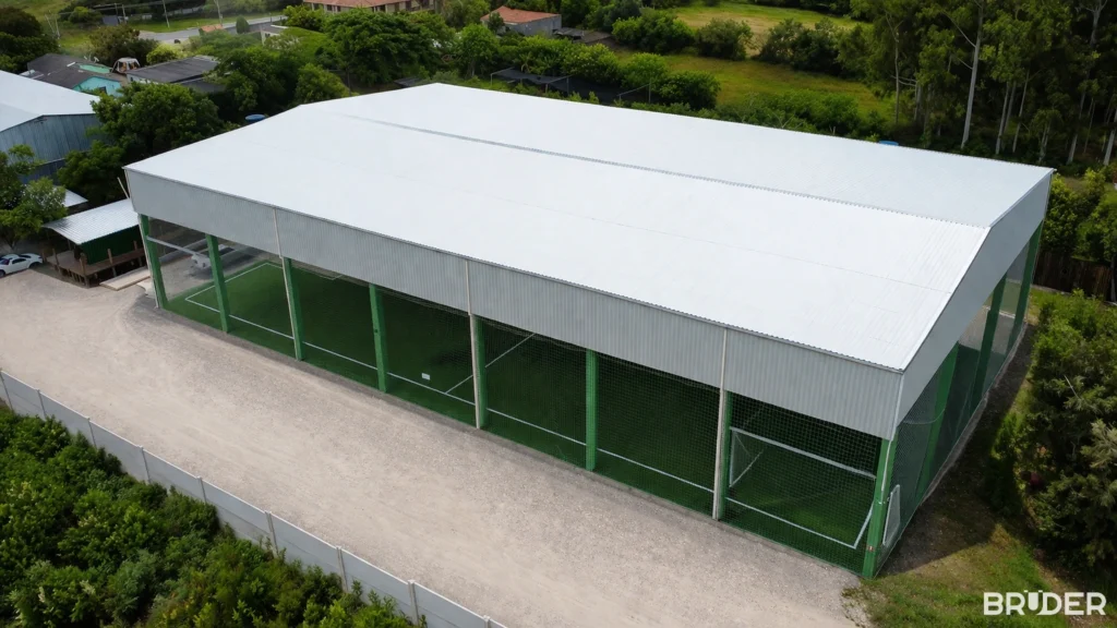 Pavilhão pré-moldado comercial em Pelotas - Bruder Pré Moldados