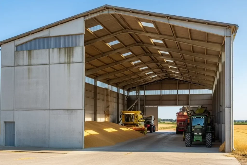 pré-moldado para o setor agropecuário aplicado em galpão agrícola